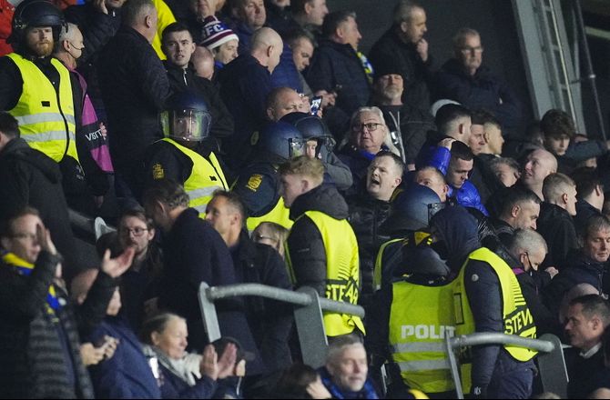 Europa League -Brøndby-fans angreb skotter på hovedtribune