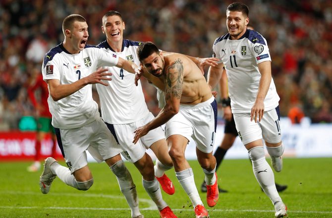 VM -Serbien tog VM-billetten fra Portugal til sidst
