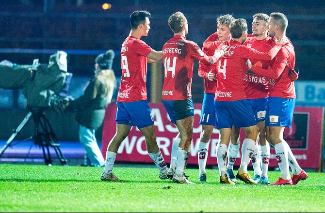 NordicBet Liga -Næstved sikrede et point i overtiden mod Hvidovre