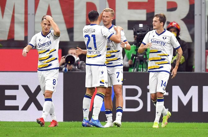 Serie A -Tjekkisk hattrick da Verona gik forbi Sassuolo