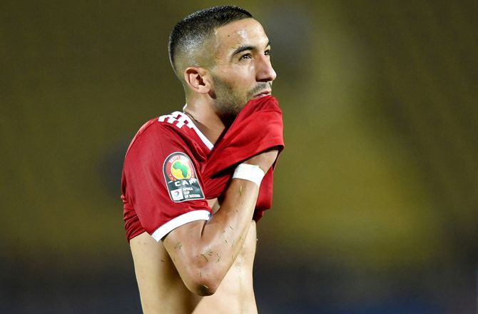 VM kval. CAF -Ziyech ramt af fiber: Behandling er i gang