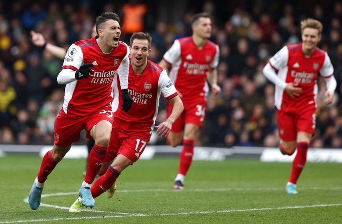 Premier League -Tre fremragende Arsenal-mål sikrede fire i træk