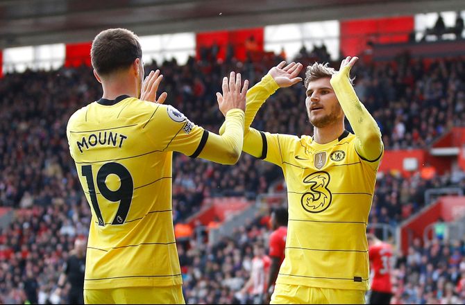 Premier League -Werner og Mount ydmygede Southampton