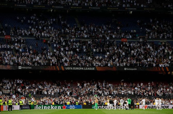 Europa League -Over 3000 Frankfurt-fans med mod West Ham