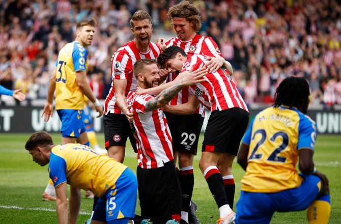 Premier League -Video: Brentford scorer to mål på 80 sekunder