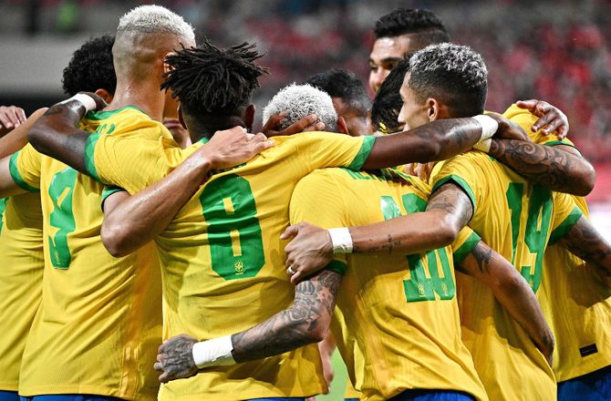 VM -SLUT: Brasilien - Schweiz minut for minut