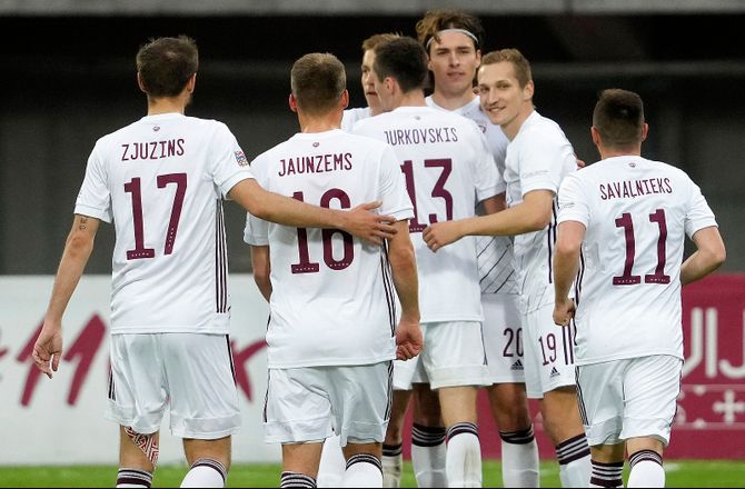 UEFA Nations League D -Letland sikrede førsteplads trods kæmpe målmandsdrop