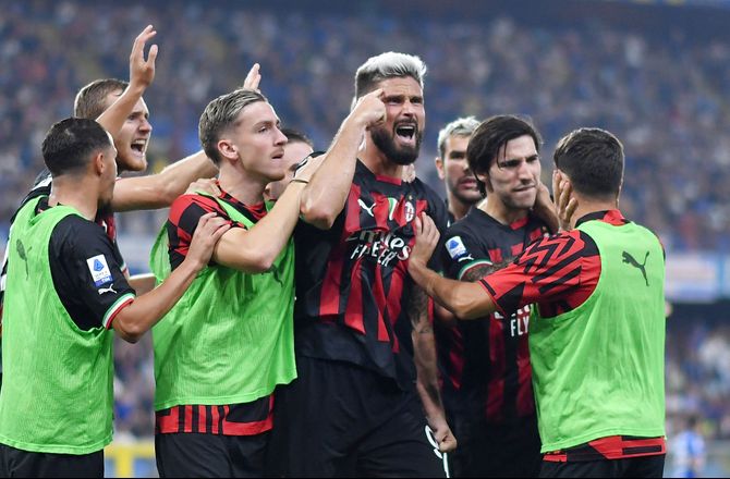 Serie A -Milans 10 mand tog alle tre point mod Sampdoria