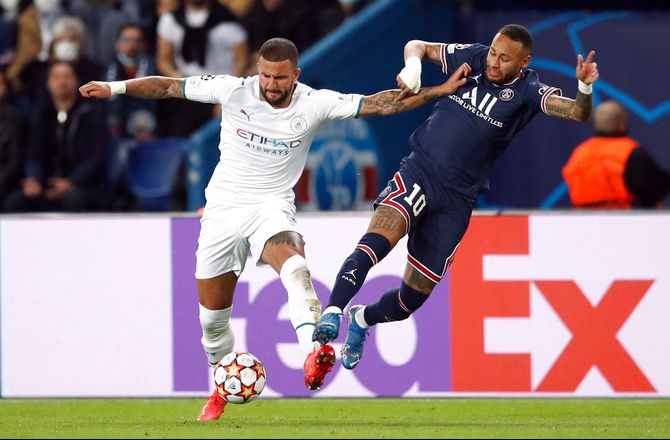 Ligue 1 -Walker er bedste forsvarsspiller Neymar har mødt