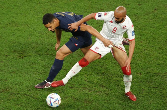 VM -Saliba efter nederlag: Mange spillede på uvante positioner
