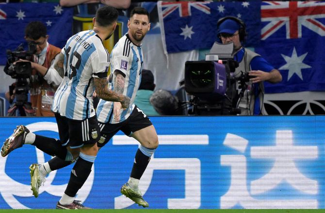 VM -SLUT: Argentina - Australien minut for minut