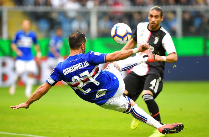 Serie A -Sampdoria med trist nyt: 39-årige Quagliarella alvorligt skadet