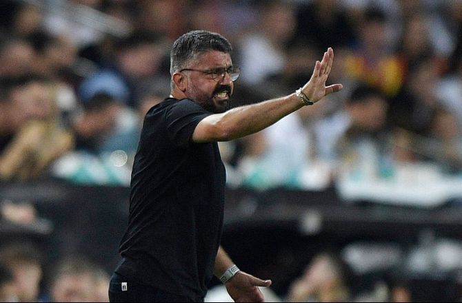 Copa del Rey -Gattuso sendte Valencia-keeper på bænken: Han var vred