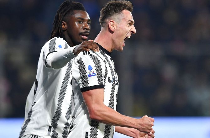 Serie A -Sent Milik-frispark bag tam Juve-sejr over bundhold