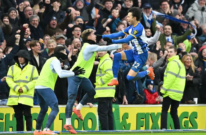 FA Cup -Brighton gjorde det onde ved Liverpool: Se Mitomas overtidskasse