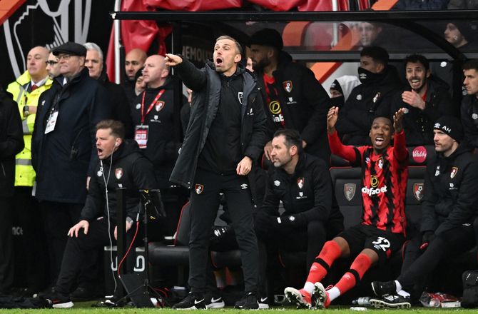 Premier League -Bournemouth-chef efter sejr: Slog et af de bedste hold i England