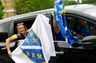 VM-feber: Bosniske fans i march